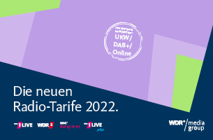 Radio-Tarife 2022 1LIVE WDR 2 WDR Best of 1LIVE plus Radiowerbung NRW WDR