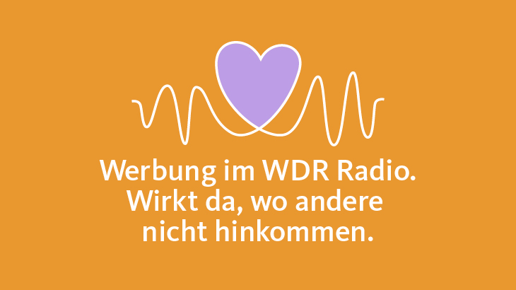 Werbung im WDR Radio hat eine einzigartige Wirkung. Sie wirkt da, wo andere nicht hinkommen. Die Einzigartigkeit setzt sich zusammen aus: <br />
•	Der großen Reichweite in NRW + und der damit einhergehenden Aktivierungskraft<br />
•	der tiefen emotionalen Wirkung von WDR Radio und der Werbung, die dort läuft. <br />
